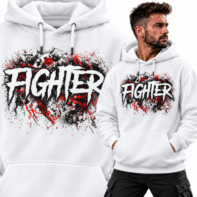 BLUZA Z KAPTUREM SPORTY WALKI   FIGHTER